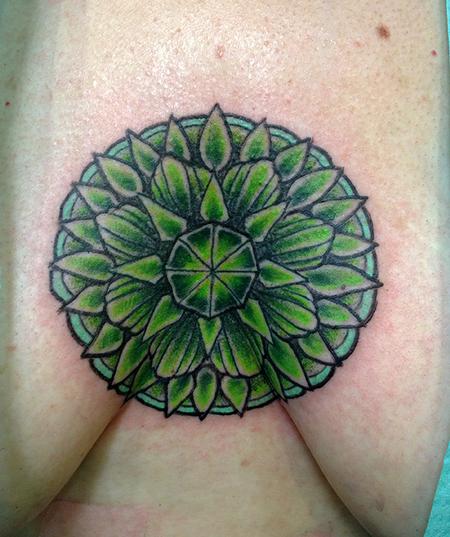 Tattoos - Green Chakra Tattoo - 77062